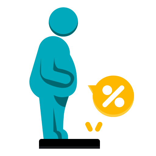 weight control and body fat icon