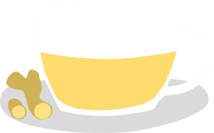 ginger drink illustration