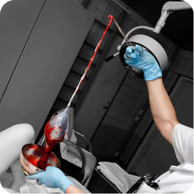 A doctor who deals with the placenta after childbirth